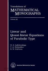 book Linear and Quasi-linear Equations of Parabolic Type