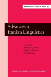 book Advances in Iranian Linguistics