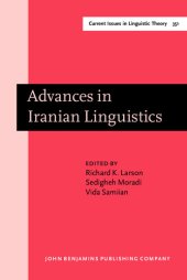 book Advances in Iranian Linguistics