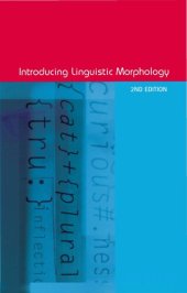 book Introducing linguistic morphology