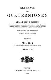 book Elemente der Quaternionen