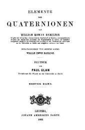 book Elemente der Quaternionen