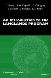 book An introduction to the Langlands program