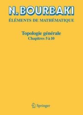 book Topologie GÃ©nÃ©rale: Chapitres 5 Ã  10 