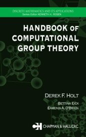 book Handbook of computational group theory