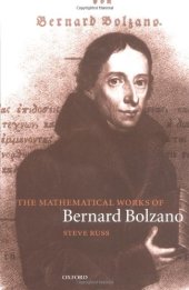 book The mathematical works of Bernard Bolzano