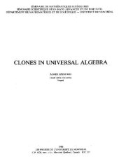 book Clones in universal algebra