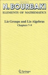 book Lie groups and Lie algebras.Chapters 7-9