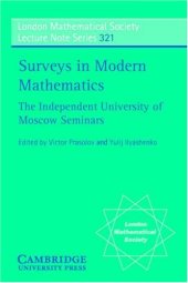 book Surveys in modern mathematics