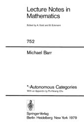 book *-Autonomous Categories