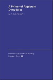 book A primer of algebraic D-modules