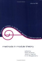 book Methods in module theory