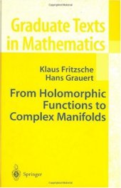 book From Holomorphic Functions to Complex Manifolds