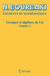 book Groupes et algèbres de Lie: Chapitre 1