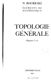 book Topologie generale (Elements de math.)