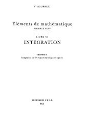 book Elements de Mathematique. Integration. Chapitre 9