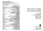 book Incline algebra and applications