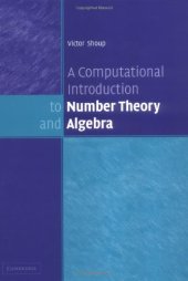 book A Computational Introduction to Number Theory and Algebra