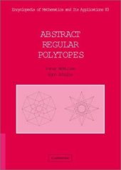 book Abstract regular polytopes