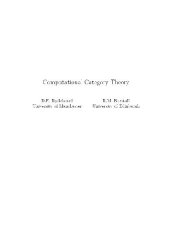 book Computational category theory