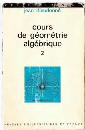 book Cours de geometrie algebrique 2