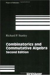 book Combinatorics and commutative algebra