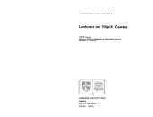 book Lectures on elliptic curves