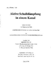 book Aktive Schalldämpfung in einem Kanal