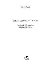 book Verso l'assoluto nulla. La filosofia della redenzione di Philipp Mainländer