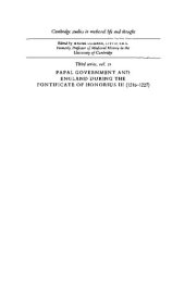 book Papal Government and England During the Pontificate of Honorius III (1216-1227)