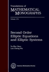 book Second Order Elliptic Equations and Elliptic Systems