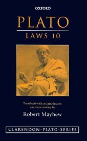 book Plato: Laws 10: Translated with an introduction and commentary