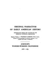 book Johnson's Wonder-Working Providence1628-1651