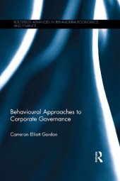 book Behavioural Approaches to Corporate Governance