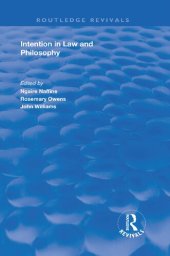 book Intention in Law and Philosophy