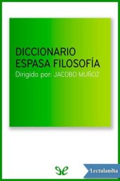 book Diccionario Espasa Filosofía