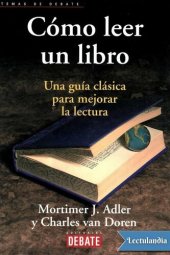 book Cómo leer un libro