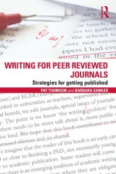 book Writing for Peer Reviewed Journals: Strategies for getting published