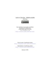 book Active Calculus - Multivariable