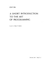 book A Short Introduction To the Art of Programming