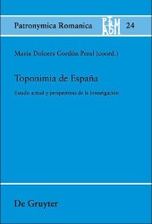 book Toponimia de España: Estado actual y perspectivas de la investigación