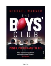 book The Boys' Club: Politics, Power & the AFL