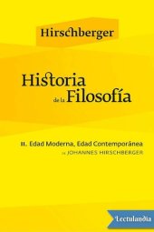 book Historia de la Filosofia - II. Edad Moderna, Edad Contemporanea