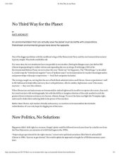 book No Third way for the Planet