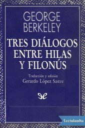 book Tres diálogos entre Hilas y Filonús