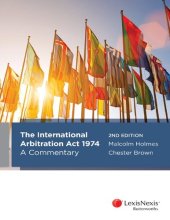 book The International Arbitration Act 1974 : a commentary