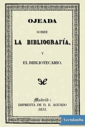 book Ojeada sobre la bibliografía y el bibliotecario