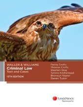 book Waller & Williams criminal law : text and cases