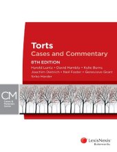 book Torts : cases and commentary