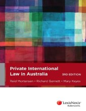 book Private international law in Australia